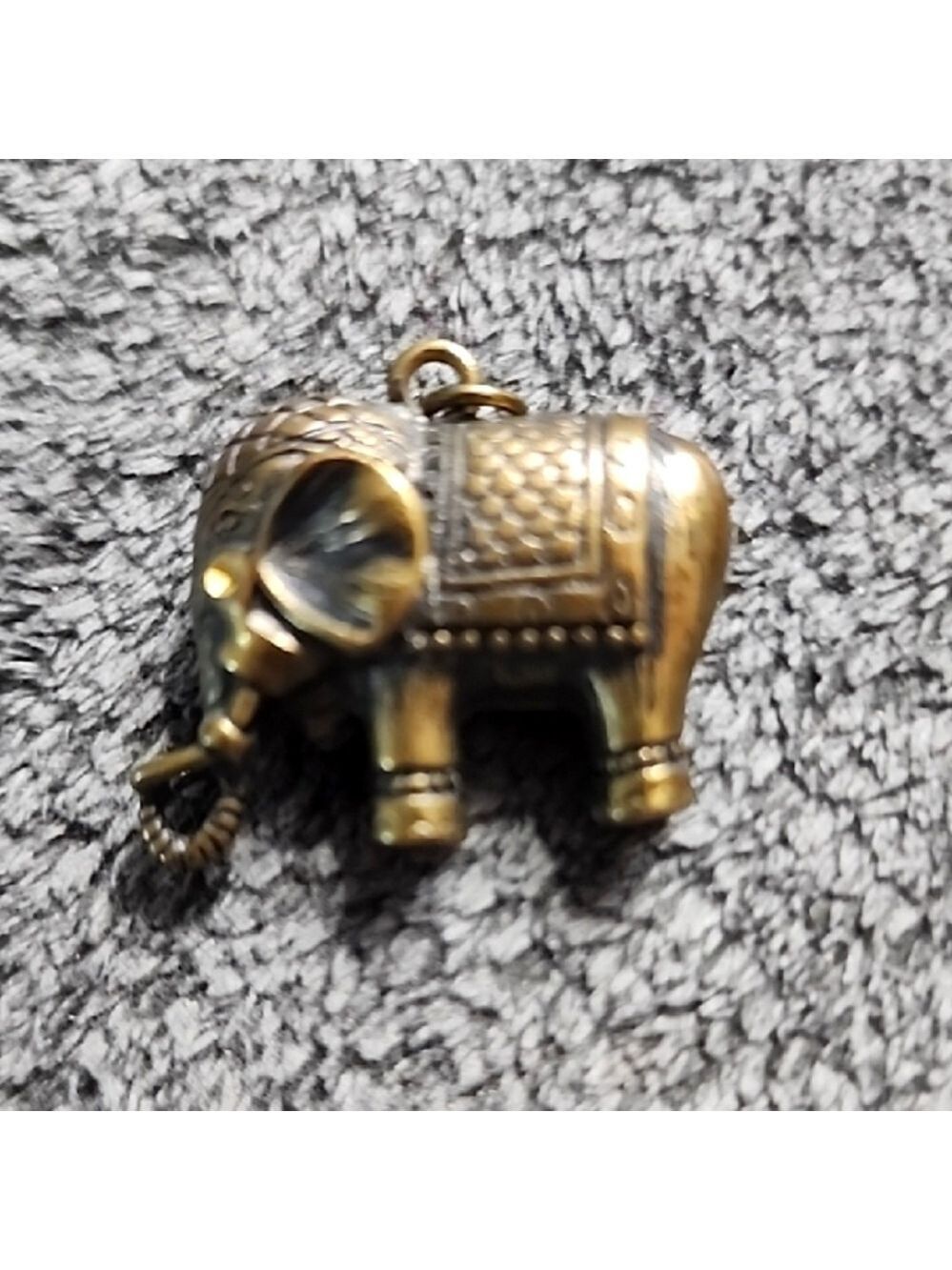 Darling Vintage Brass Elephant Pendant - Picture 2 of 8